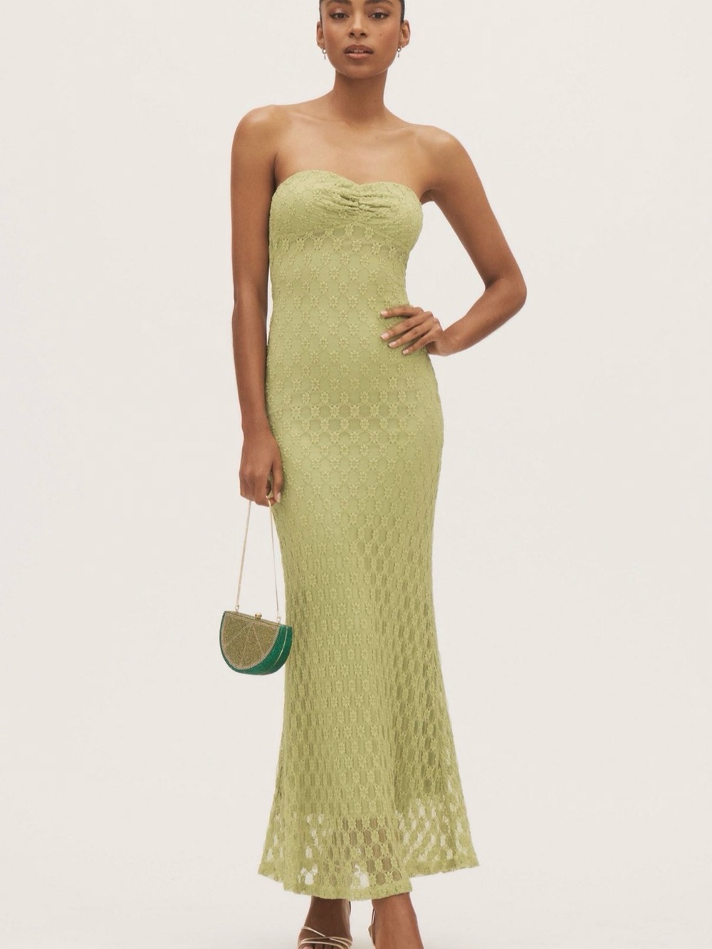 Bardot Adoni Strapless Midi Dress - Sweet Pea - NWT - US6